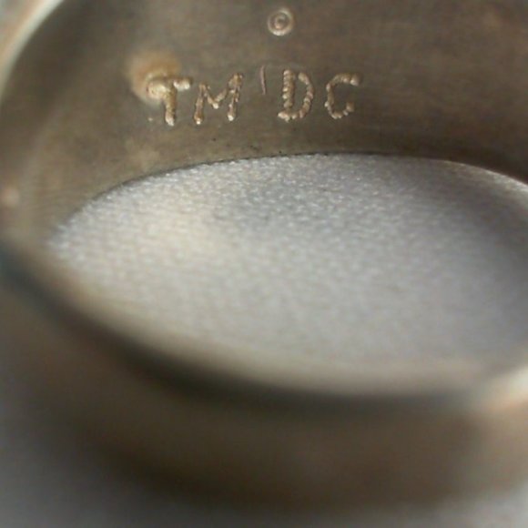 Batman Symbol Logo Insignia Layered Depth Design Sterling Silver Ring Unisex - Picture 7 of 9